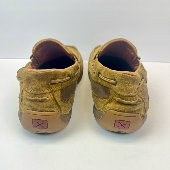 Twisted X Men's Size 12M Slip On Driving Moccasin, Brown Leather Loafer SMUMDMS4 - Picture 10 of 11